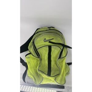 Nike Brasilia Backpack Neon Yellow Black Swoosh Training Bag